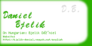 daniel bjelik business card